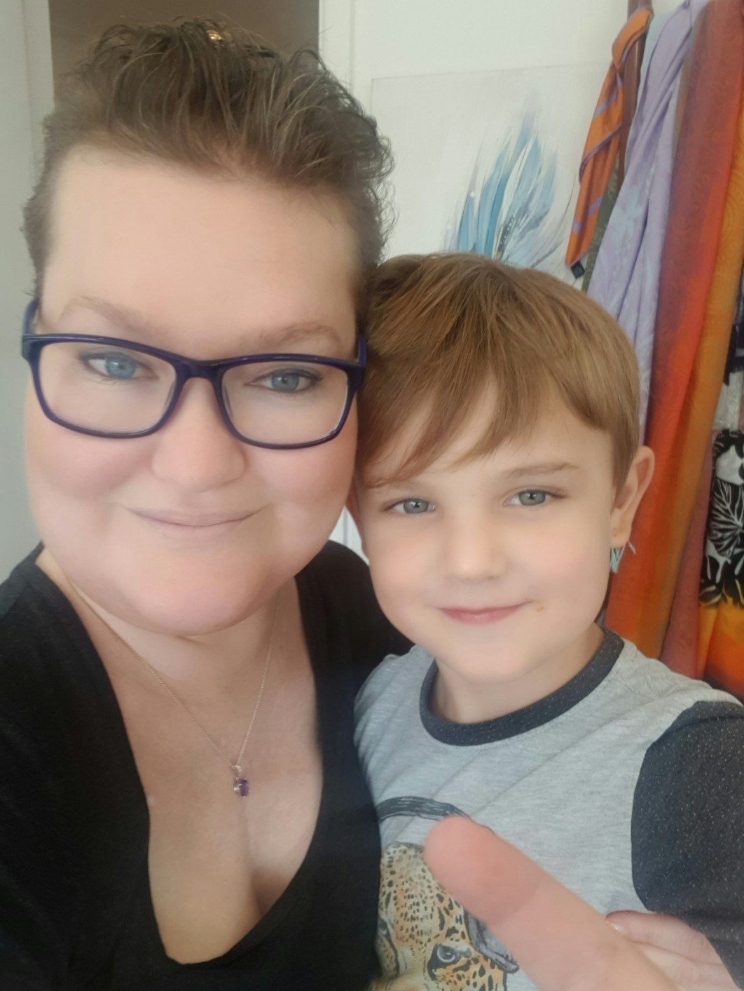 Miranda and her son Harry Miranda and her son Harry